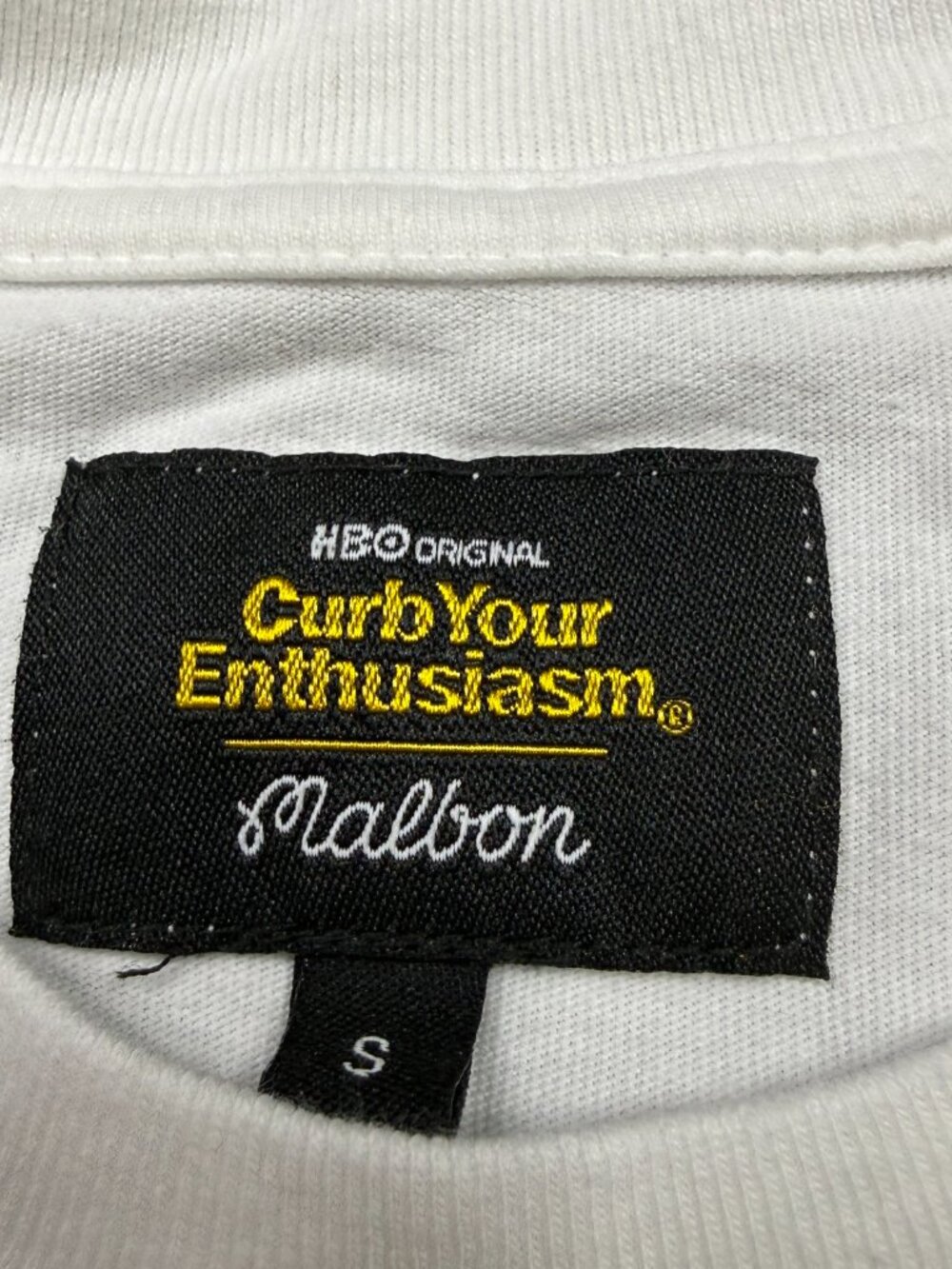 Malbon Golf x Curb Your Enthusiasm T Shirt Mens Size S White Short Sleeve Tee - Picture 2 of 9